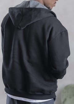 Campera Oversize Frisa Black en internet