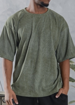 Remera Oversize Morley Verde - comprar online