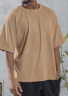 Remera Oversize Morley Camel - comprar online