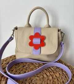 Bandolera IZUMI nude lila coral