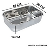 CUBA INOX No 1 46X30X14 VALVULA 3.1/2 -