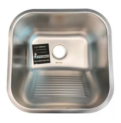 Tanque Aço Inox Acetinado 40x40 Com Válvula CM Cubas - loja online