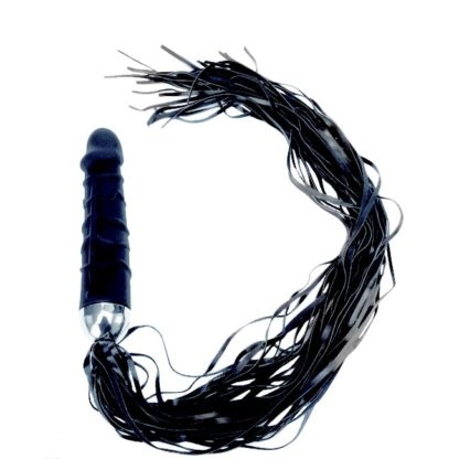 Vibrador Sado Com Chicote e 7 Tipos de Vibrações - PRETO - KMM1012P - comprar online