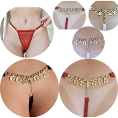 Calcinha Semi Joia - VERMELHA - Letras Palavra SEXY