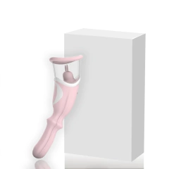 Vibrador Recarregável com Sucção e Penetrador com Movimento Vai e Vem com 8 Modos de Sucção - G-0020