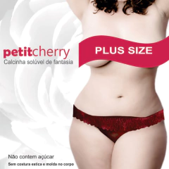Calcinha Comestível PLUS SIZE - TAM: GG - XG - XXG - 50 A 60 - MORANGO -
