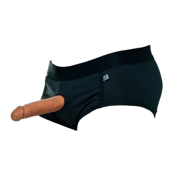 Sunguete Com Abertura Frontal para Prótese - TAMANHO M - Preto - Não acompanha Pênis - SD050M