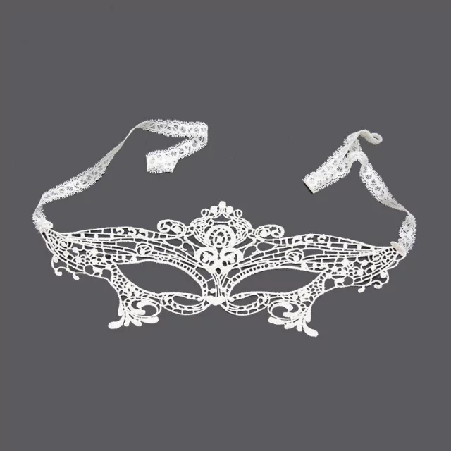 Máscara em Tecido com Tiras para Amarrar - 50 Tons de Cinza - Fetiche SA002