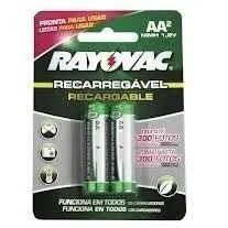 Pilha Rayovac Recarregável com 2un.
