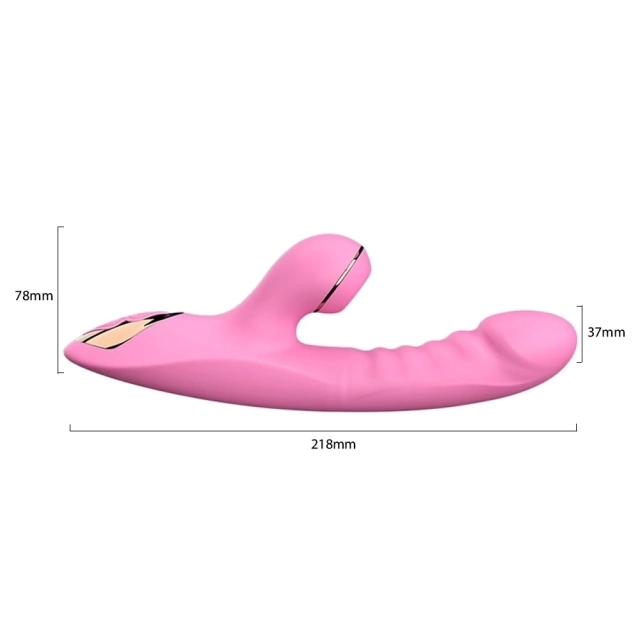 Vibrador Recarregável Rabbit Silicone Cirúrgico 7 Tipos de Vibrações e Sucção - DB071 - Atacado Sexy - Atacado Sex Shop Distribuidor
