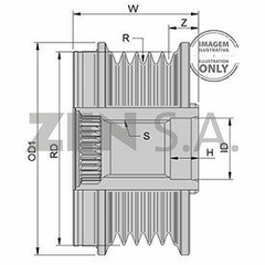 Polea sprinter currier fiesta ka 5377 - comprar online