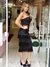 Vestido franjas premium preto BanaBana na internet