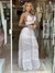 Conj. cropped e saia off white Perfect Way