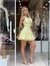 Vestido tule com renda amarelo Perfect Way na internet