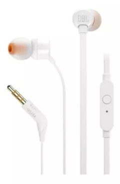 MANOS LIBRES STEREO JBL 3.5MM BLANCO - comprar online