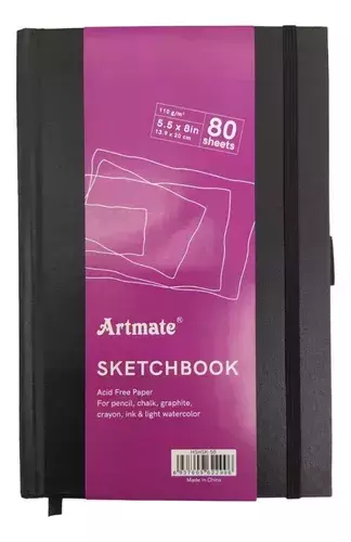 Cuaderno Bitacora Sketchbook T/dura Hojas Lisas 110 Grs A6