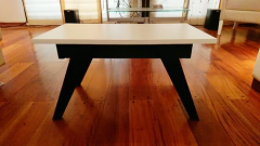 Imagen de Mesa Ratona Nordica Escandinava 70x50, Patas Negras !!!!