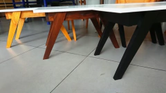 Mesa Ratona Nordica Escandinava 70x50, Patas Negras !!!! - tienda online