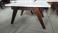 Mesa Ratona Nordica Escandinava 70x50 !! Color Nogal !! - comprar online