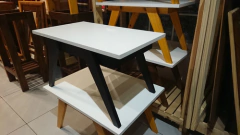 Mesa Ratona Nordica Escandinava 70x50, Patas Negras !!!! - comprar online
