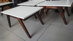 Mesa Ratona Nordica Escandinava 70x50 !! Color Nogal !! - tienda online
