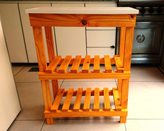 Mesa Para Microondas 60x40 - 2 Estantes !! - tienda online