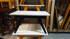 Mesa Ratona Nordica Escandinava 70x50, Patas Negras !!!! en internet