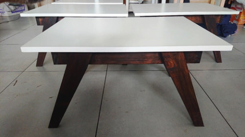 Mesa Ratona Nordica Escandinava 70x50 !! Color Nogal !!