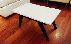 Mesa Ratona Nordica Escandinava 70x50, Patas Negras !!!! - comprar online
