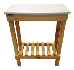 Mesa Auxiliar Cocina 70x30 - 1 Estante, Sin Tonalizar!!