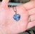 Blue Heart + cadena acero quirurgico
