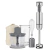 Mixer Cuisinart Smart Stick® · CSB87AR Velocidad Variable · 300 W · Acero Inoxidable - tienda online