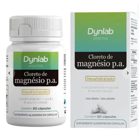 CLORETO DE MAGNÉSIO p.a. 60(CAPS) - DYNLAB