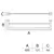 Porta toalha duplo 60cm Eterna Inox Italy Line - loja online
