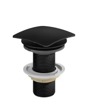 Válvulva Click Quadrada Preto Fosco para Lavatório Fani