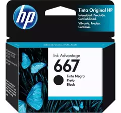 Cartucho HP 667 Black Original - 2ml