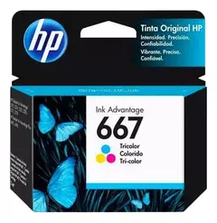 Cartucho HP 667 Color Original - 2ml