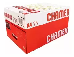 Caixa de Papel Sulfite A4 Chamex - 10 Pacotes com 500 folhas