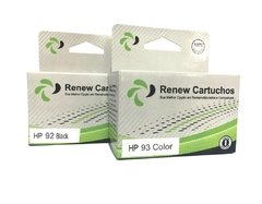 Kit Cartuchos Remanufaturados HP 92 / 93 - com 1 cartucho Preto e 1 cartucho Color