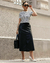 Saia de Couro Midi - comprar online