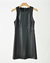 Vestido Curto Sem Manga e Couro PU - loja online