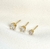✨Brinco Ponto de Luz 5MM Folheada a Ouro 18k ✨