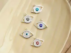 DIJE ACERO BLANCO OJOS