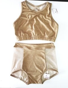 Conjunto Dorado Glitter en internet