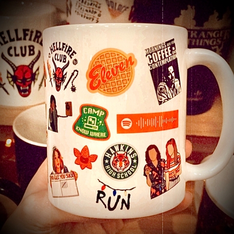 Taza Stranger Things Spotify QR