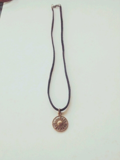 Gargantilha sol ouro velho