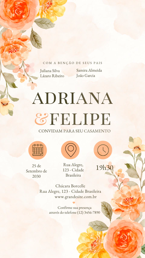 Convite Digital Interativo Para Casamento