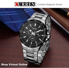 Relógio Masculino Importado De Pulseira De Aço - CURREN 8063 - comprar online