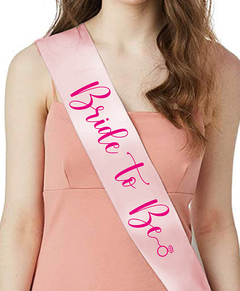 Banda de raso Bride to be en internet