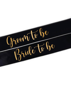 Banda de raso Bride & Groom en internet